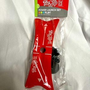 PGA Tour Tee Up Golf Power Launch Set - Launch Pad + 2 Rubber Tees - New NIP